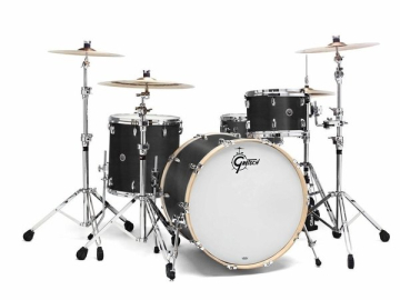 Gretsch kesselsatz USA brooklyn GB-R443 Satin Dark Ebony - Gretsch kesselsatz USA brooklyn GB-R443 Satin Dark Ebony