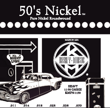 Kerly KMPN-1150 50's Pure Nickel Roundwound - Kerly KMPN-1150 50's Pure Nickel Roundwound