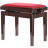 GEWA Piano Bench Deluxe Cherry High Gloss Beige Seat - GEWA Piano Bench Deluxe Cherry High Gloss Beige Seat