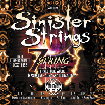 Kerly KQXS7-0952 Sinister 7 Strings Nickel Tempered - Kerly KQXS7-0952 Sinister 7 Strings Nickel Tempered