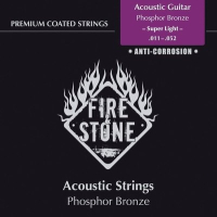 Fire&Stone Acoustic Guitar Phosphor Bronze Super Light 11-52 Coated