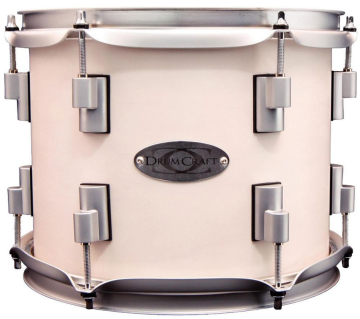 Drumcraft Series 8 Maple Venice White Satin Chrome HW - Drumcraft Series 8 Maple Venice White Satin Chrome HW