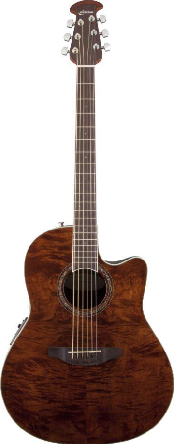 Ovation CS24P-NBM Celebrity Standard Plus Mid Cutaway Nutmeg Burled Maple - Ovation CS24P-NBM Celebrity Standard Plus Mid Cutaway Nutmeg Burled Maple