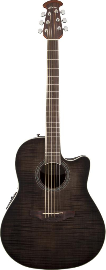 Ovation CS24P-TBBY Celebrity Standard Plus Mid Cutaway Trans Black Flame Maple - Ovation CS24P-TBBY Celebrity Standard Plus Mid Cutaway Trans Black Flame Maple