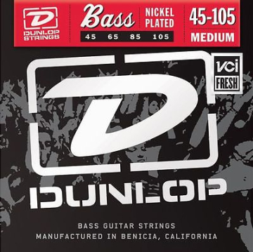 Dunlop DBN Nickel Plated Steel Medium 45-105 - Dunlop DBN Nickel Plated Steel Medium 45-105
