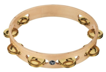 LATIN PERCUSSION TAMBOURINE 10" LP380A-BR - LATIN PERCUSSION TAMBOURINE 10" LP380A-BR