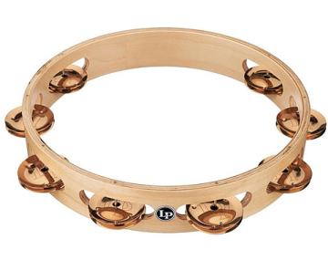 LATIN PERCUSSION TAMBOURINE PRO 10 IN DOUBLE ROW LP380B-BZ - LATIN PERCUSSION TAMBOURINE PRO 10 IN DOUBLE ROW LP380B-BZ