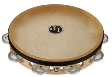 LATIN PERCUSSION TAMBOURINE PRO 10 IN SINGLE ROW WITH HEAD LP383-AL - LATIN PERCUSSION TAMBOURINE PRO 10 IN SINGLE ROW WITH HEAD LP383-AL
