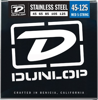 Dunlop DBS Stainless Steel Bass Medium 5-125 45-125 - Dunlop DBS Stainless Steel Bass Medium 5-125 45-125