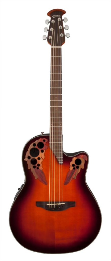 Ovation CE44-1 Celebrity Elite Mid Cutaway Sunburst - Ovation CE44-1 Celebrity Elite Mid Cutaway Sunburst
