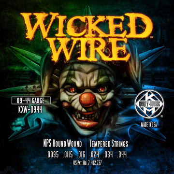 Kerly KXW-0944 Wicked Wire Roundwound Tempered - Kerly KXW-0944 Wicked Wire Roundwound Tempered