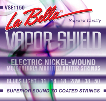 La Bella VSE1150 Vapor Shield Electric Blues Light 11-50 - La Bella VSE1150 Vapor Shield Electric Blues Light 11-50