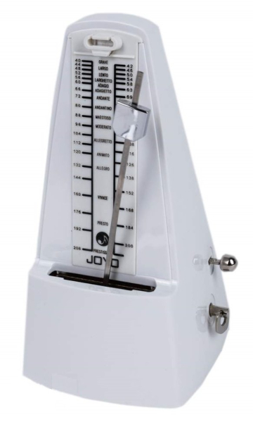JOYO JM-69 Mechanical Metronome White  механический метроном, пластиковый корпус - JOYO JM-69 Mechanical Metronome White  механический метроном, пластиковый корпус