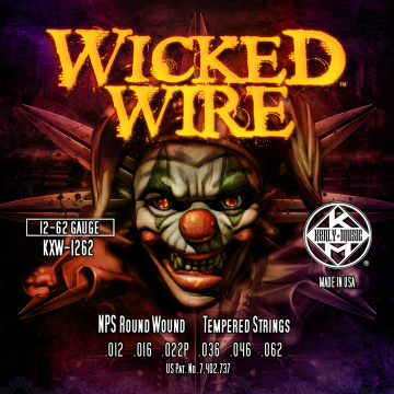 Kerly KXW-1262 Wicked Wire Roundwound Tempered - Kerly KXW-1262 Wicked Wire Roundwound Tempered