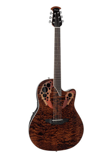 OVATION CE44P-TGE Celebrity Elite Plus Mid Cutaway Dark Tiger Eye - OVATION CE44P-TGE Celebrity Elite Plus Mid Cutaway Dark Tiger Eye