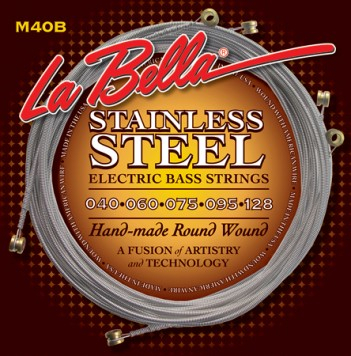 La Bella M40-B Stainless Steel 5-string Extra Light 40-128 - La Bella M40-B Stainless Steel 5-string Extra Light 40-128