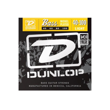 Dunlop DBN Nickel Plated Steel Bass Light 40-100 - Dunlop DBN Nickel Plated Steel Bass Light 40-100