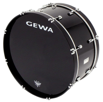 GEWA Marching Bass Drum 22x10" Black - GEWA Marching Bass Drum 22x10" Black