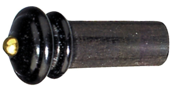 GEWA Violin End Pins Golden Ball 1/2-1/4 Ebony - GEWA Violin End Pins Golden Ball 1/2-1/4 Ebony
