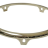 LATIN PERCUSSION HOOPED CONGA COMFORT CURVE II Z SERIES EXTENDED COLLAR GOLD LP804 - LATIN PERCUSSION HOOPED CONGA COMFORT CURVE II Z SERIES EXTENDED COLLAR GOLD LP804