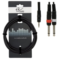 Alpha Audio Basic Line Audio Y-Cable Stereo Jack 3.5 мм - 2 Mono Jack 3 м