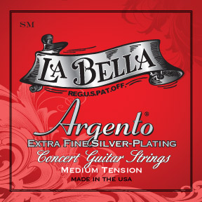 La Bella SM Argento Silver Plating Medium Tension - La Bella SM Argento Silver Plating Medium Tension