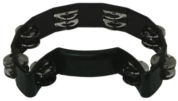 GEWA Jingle Wreath Half Moon 16 Jingles Black - GEWA Jingle Wreath Half Moon 16 Jingles Black