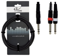 Alpha Audio Basic Line Audio Y-Cable Stereo Jack 6.3 мм - 2 Mono Jack 3 м