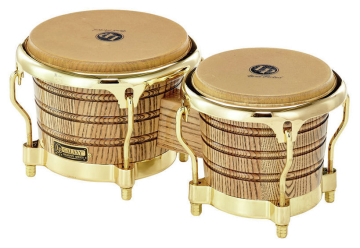 Latin Percussion LP793X Galaxy Giovanni Bongos Natural/Gold - Latin Percussion LP793X Galaxy Giovanni Bongos Natural/Gold