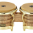 Latin Percussion LP793X Galaxy Giovanni Bongos Natural/Gold - Latin Percussion LP793X Galaxy Giovanni Bongos Natural/Gold