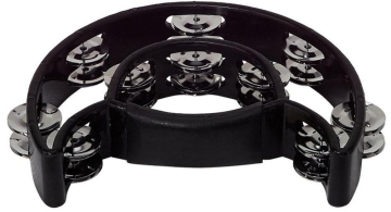 GEWA Jingle Wreath Half Moon 20 Jingles Black - GEWA Jingle Wreath Half Moon 20 Jingles Black