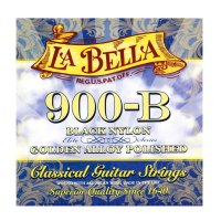 La Bella 900B Elite Black Nylon/Polished Golden Alloy