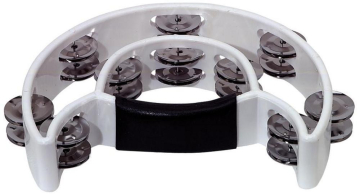 GEWA Jingle Wreath Half Moon 20 Jingles White - GEWA Jingle Wreath Half Moon 20 Jingles White