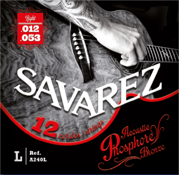 SAVAREZ A240L Acoustic Phosphor Bronze .012-.053 - SAVAREZ A240L Acoustic Phosphor Bronze .012-.053