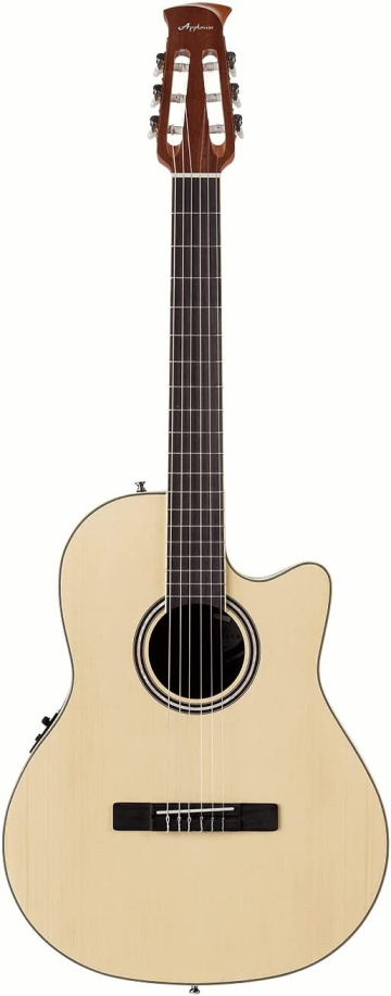 OVATION APPLAUSE AB24CS-4S Mid Cutaway Nylon Natural Satin  - OVATION APPLAUSE AB24CS-4S Mid Cutaway Nylon Natural Satin 