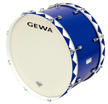 GEWA Marching Bass Drum 26x14" Blue - GEWA Marching Bass Drum 26x14" Blue