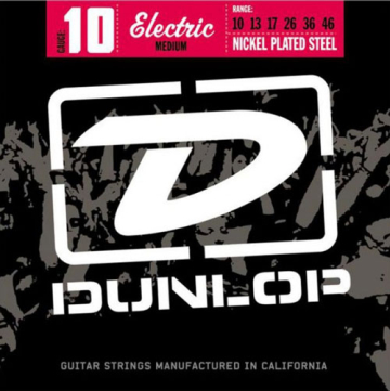 Dunlop DEN Nickel Plated Steel Medium 10-46 - Dunlop DEN Nickel Plated Steel Medium 10-46