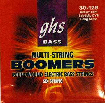 GHS 6ML-DYB 6-String Bass Boomers Medium Light 30-126 - GHS 6ML-DYB 6-String Bass Boomers Medium Light 30-126