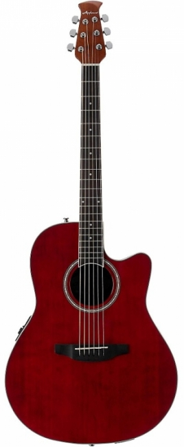 Applause AB24II-2S Balladeer Cutaway Ruby Red Satin - Applause AB24II-2S Balladeer Cutaway Ruby Red Satin
