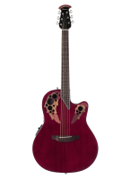 OVATION CE48-RR Celebrity Elite Super Shallow Cutaway Ruby Red