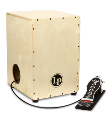Latin Percussion LP1400NWP 2-Sided Cajon With DW Pedal - Latin Percussion LP1400NWP 2-Sided Cajon With DW Pedal