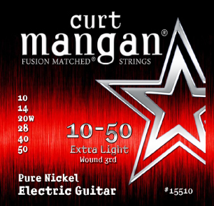 Curt Mangan Pure Nickel Wound Extra Light Set 10-50 - Curt Mangan Pure Nickel Wound Extra Light Set 10-50