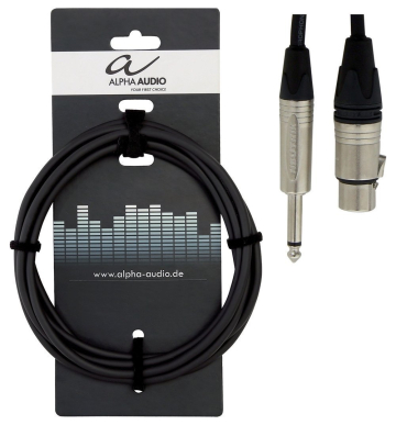 Alpha Audio Peak Line Microphone Cable XLR/Jack 6 м - Alpha Audio Peak Line Microphone Cable XLR/Jack 6 м