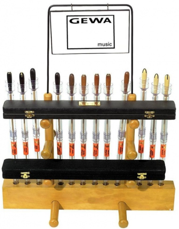 GEWA Taktstock Display With Two Cases - GEWA Taktstock Display With Two Cases