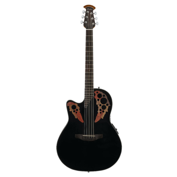 OVATION CE44L-5 Celebrity Elite Mid Cutaway Black - OVATION CE44L-5 Celebrity Elite Mid Cutaway Black
