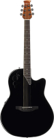 Applause AE44II-5S Elite Mid Cutaway Black Satin
