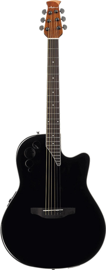 Applause AE44II-5S Elite Mid Cutaway Black Satin - Applause AE44II-5S Elite Mid Cutaway Black Satin