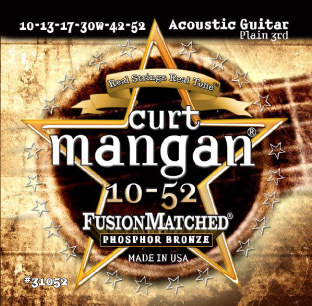 Curt Mangan Phosphor Bronze Set 10-52 - Curt Mangan Phosphor Bronze Set 10-52