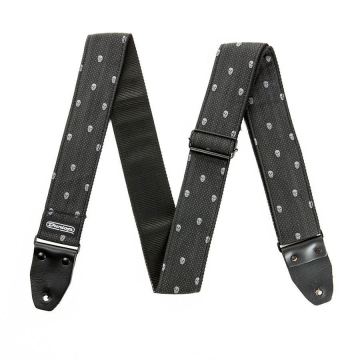 DUNLOP D67-07 Jacquard Strap Grey Skull - DUNLOP D67-07 Jacquard Strap Grey Skull