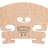 DESPIAU VIOLIN BRIDGE SUPERIEUR Foot width 42 4/4 - DESPIAU VIOLIN BRIDGE SUPERIEUR Foot width 42 4/4